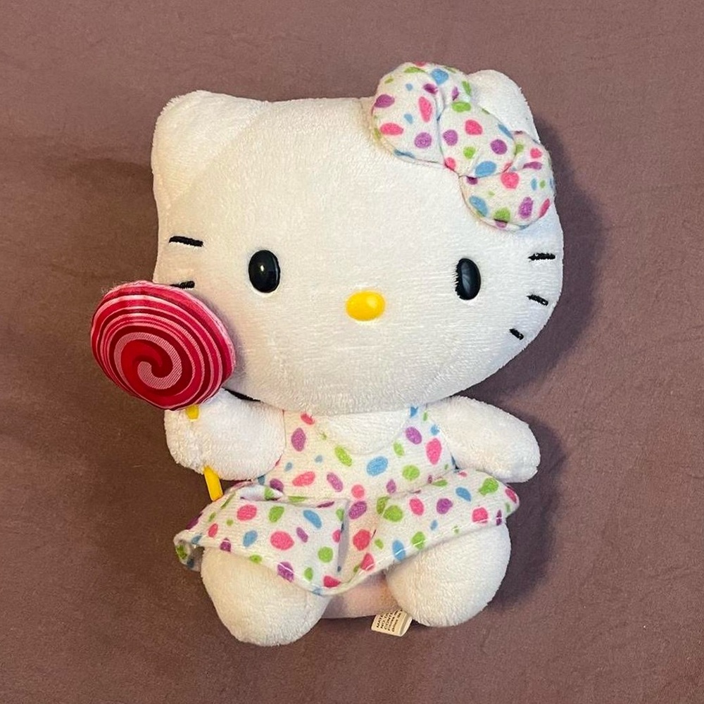 Hello Kitty Ty Beanie Baby lollipop plushie